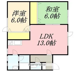 Gウイング【2階】の間取り