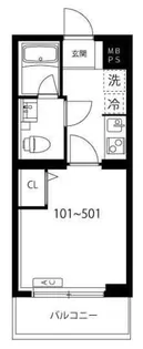 ラフィスタ元町II【4階】の間取り