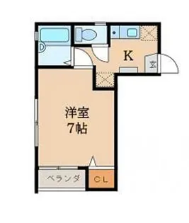 神奈川県横浜市緑区中山3【アパート】の間取り