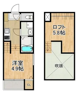 MODERN PALAZZO 貝津GRASSE【2階】の間取り