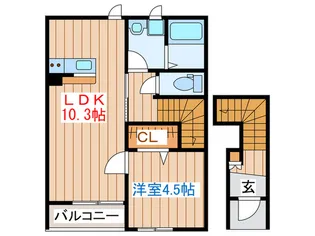 ベルクレスト【2階】の間取り