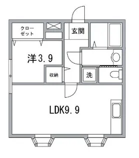 コムデビュー【2階】の間取り