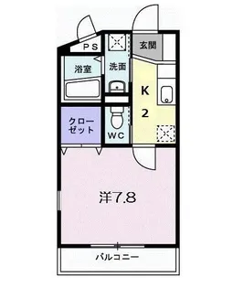 カルフールB.C白山【2階】の間取り