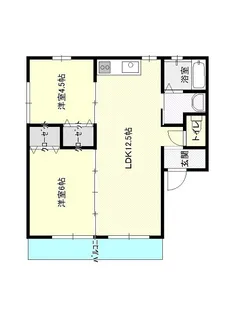 アミティ空港前【2階】の間取り