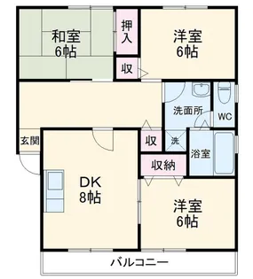 バラージュ【1階】の間取り