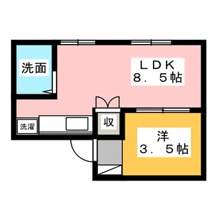 A-Life葵東【3階】の間取り