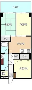 ダイアパレス大川前【2階】の間取り