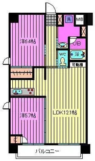 エフガーデン【7階】の間取り