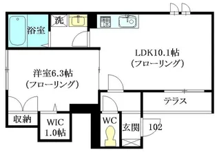 ボーテ東高円寺【1階】の間取り