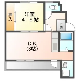 ドミールサニー緑町【4階】の間取り