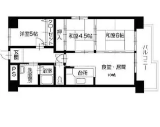 サンパレス21坂出【5階】の間取り