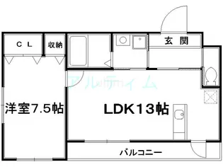 ルィエ花屋町【2階】の間取り