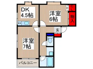 サンモール小手指【1階】の間取り