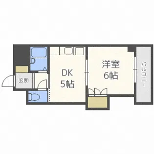 ローズコーポ天満東【7階】の間取り