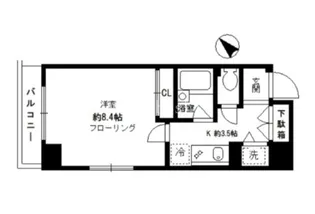 クレール目黒【4階】の間取り