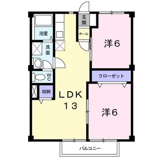 セラブールIV【1階】の間取り