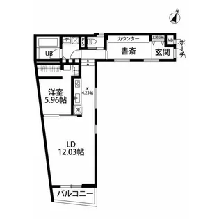 デコール代官山【1階】の間取り