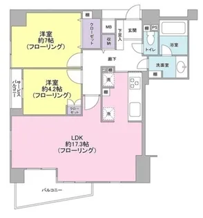 シーダム千駄木【4階】の間取り