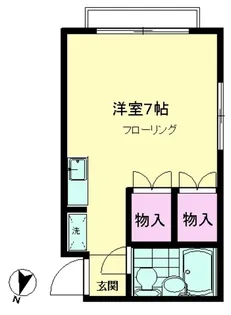 カームハイツ2【1階】の間取り