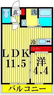 ジーメゾン谷塚パックス【3階】の間取り