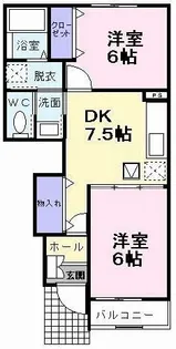 サニーレジデンス・ナナA【1階】の間取り