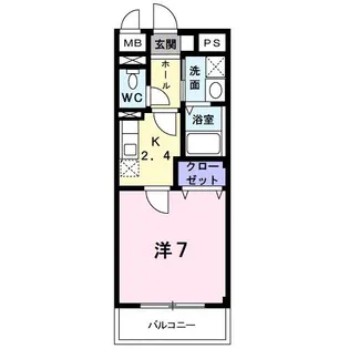 エテルノ昆陽III【2階】の間取り