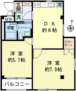 大曽根ハイツ【3階】の間取り