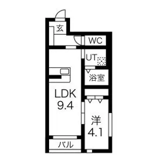 アルトゥーラA&W【1階】の間取り