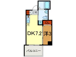 シティフラット兵庫【7階】の間取り