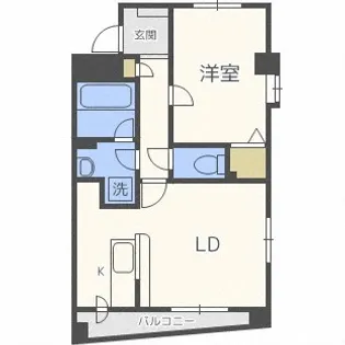 KGスクエアS6(KG Square S6)【7階】の間取り