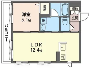 クオレール千歳烏山【2階】の間取り