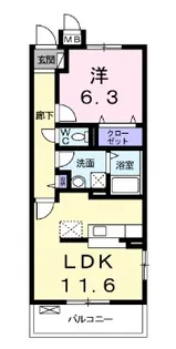 パレス宮戸【4階】の間取り