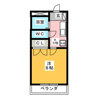 フィオーレ則武【2階】の間取り
