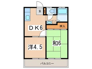 上田ハイツ【2階】の間取り