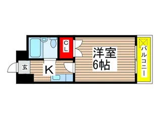 ハイツカマタキ【1階】の間取り