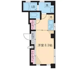 トワ ヴェール上野【1階】の間取り