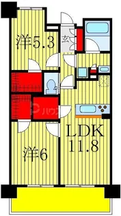 ベルヴュコート柏【3階】の間取り