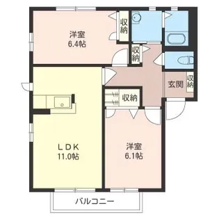 ソレーユ.F【2階】の間取り
