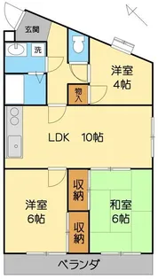 第2すくねハイツ【3階】の間取り