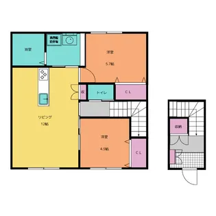 セグレート 北棟【2階】の間取り