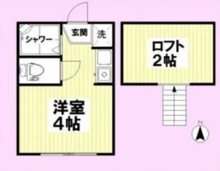 フェリスシャンテ【2階】の間取り