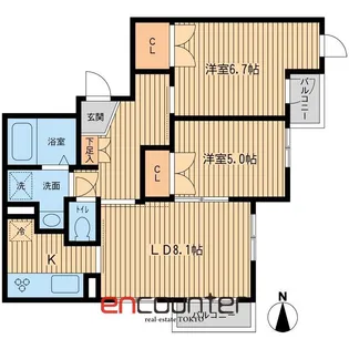 元麻布フォレストプラザII【1階】の間取り