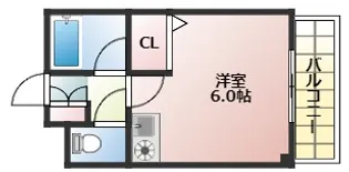 グラシュジュール【2階】の間取り