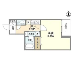ウェルスクエア池田天神【3階】の間取り