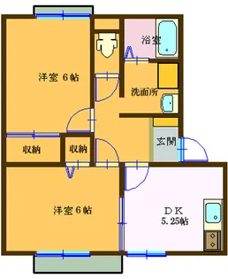 エスティアムヤトミ【2階】の間取り