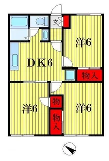 金町サニーハウス【1階】の間取り