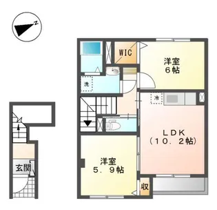 Grand pure(グランドピュア)【2階】の間取り