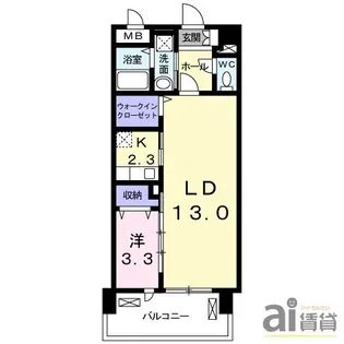 ラディエンス狭山台【2階】の間取り