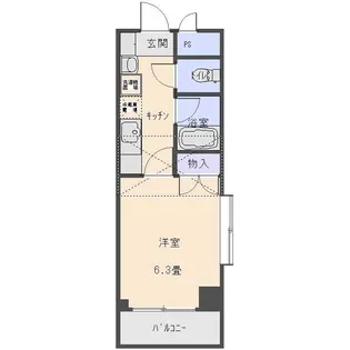トーコースタジオ【3階】の間取り