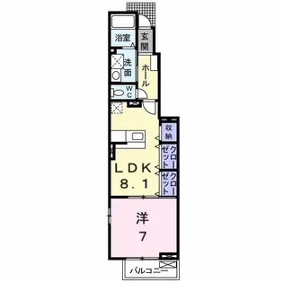 シエル・ケイエム【1階】の間取り